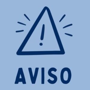 Aviso de Fecho para manutenção